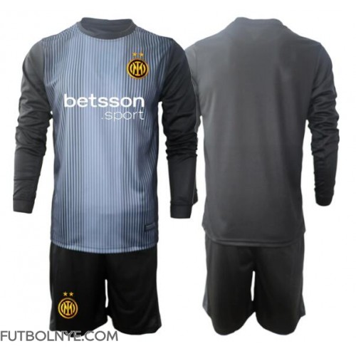 Camiseta Inter Milan Portero Primera Equipación para niños 2025-26 manga larga (+ pantalones cortos)